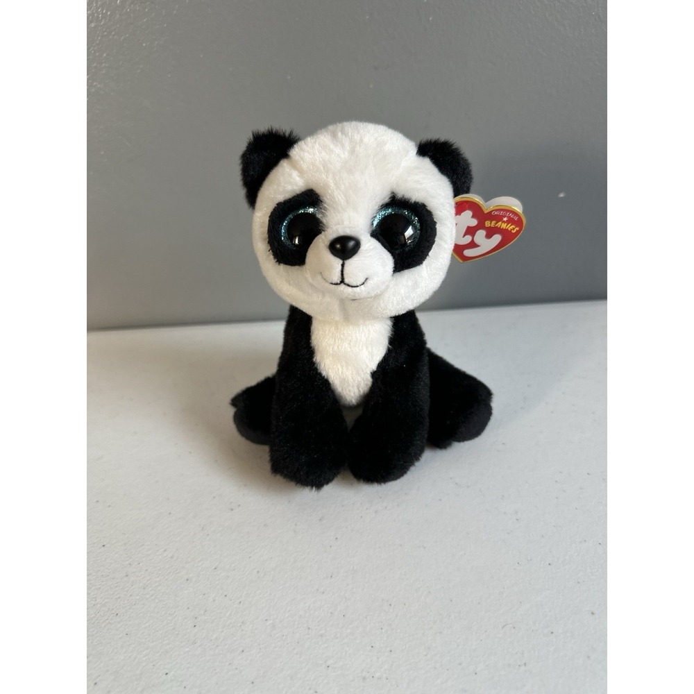 Ty Original Beanie Babies Baboo The Panda Bear 2019 Plush Toy NWT